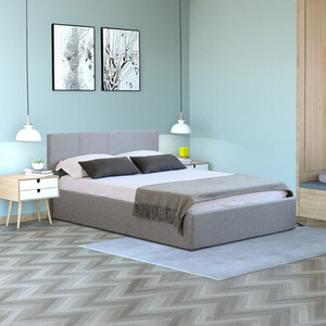 Side Lift Ottoman Storage Bed Grey