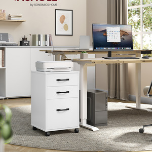 Mobile File Cabinet, 3 Drawers Filing Cabinet with Wheels