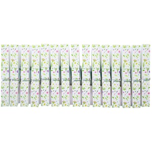 Pack of 30 Wildflower Printed Pegs