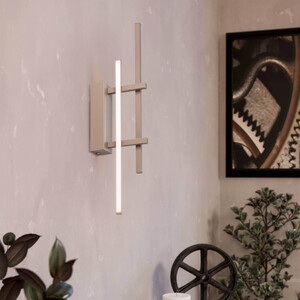 EGLO Trepiliano Metal Modern LED Linear Wall Light, Sandy