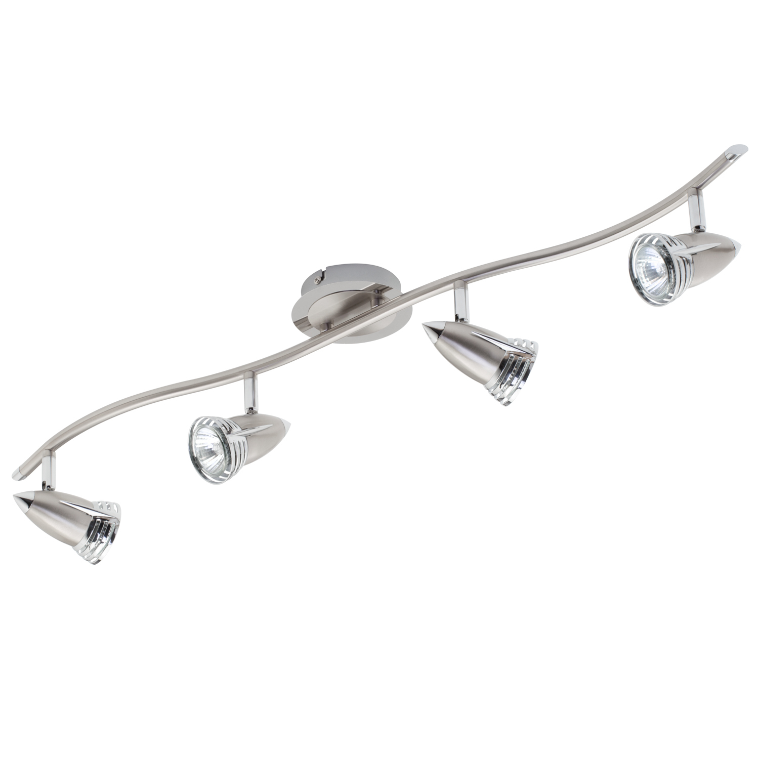 Gemini 4 Light Ceiling Spotlight Bar - Nickel