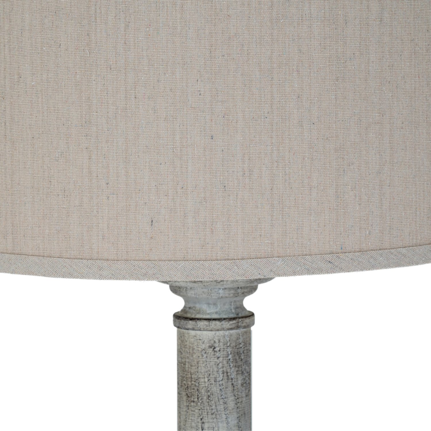 Stella Floor Lamp With Linen Shade Elegant Modern Traditional Lighting - Light Brown