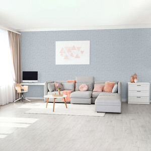 FAMO Geometric Squares Foil Wallpaper
