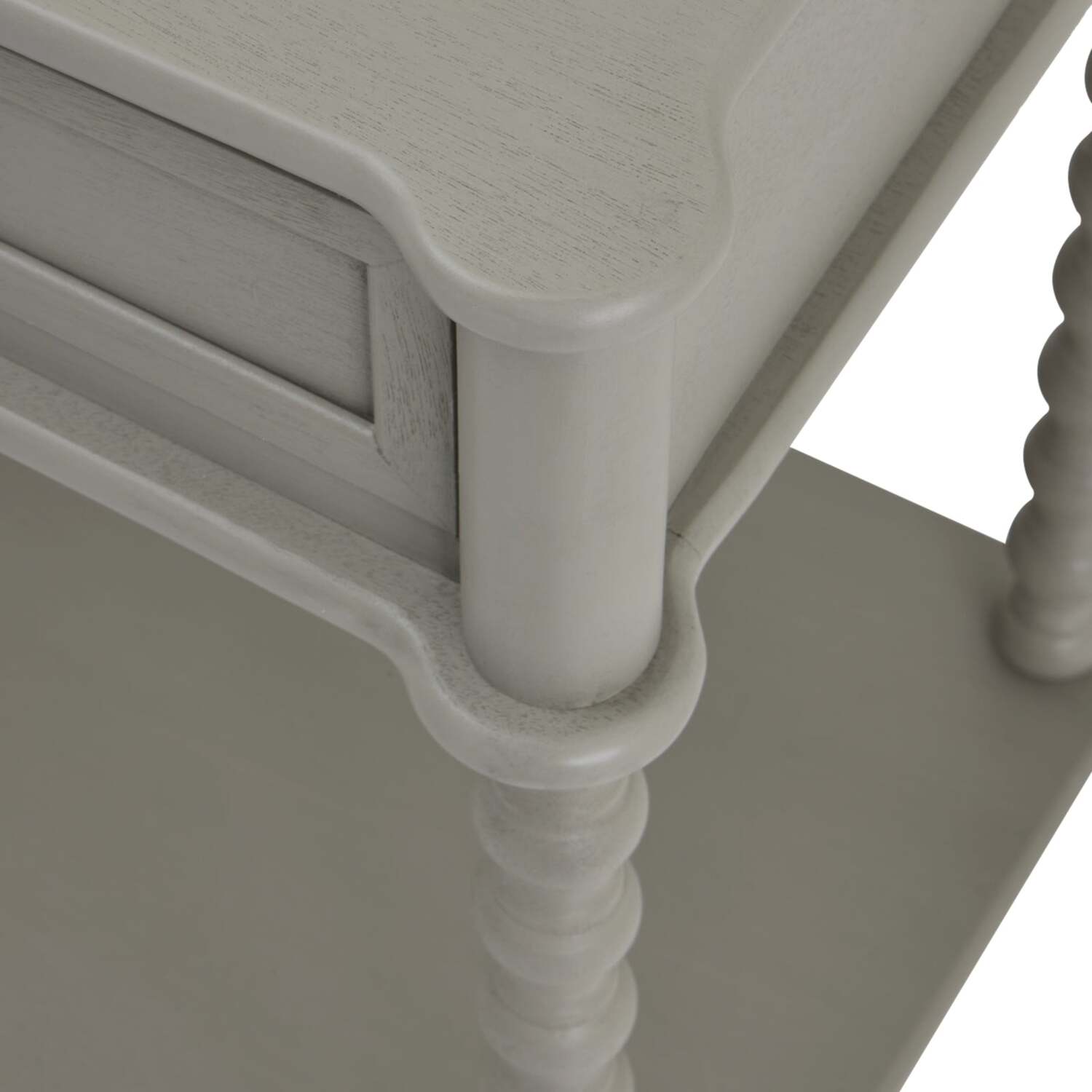 Thuy Grey Large 2-drawer Wood Console Table - Grey