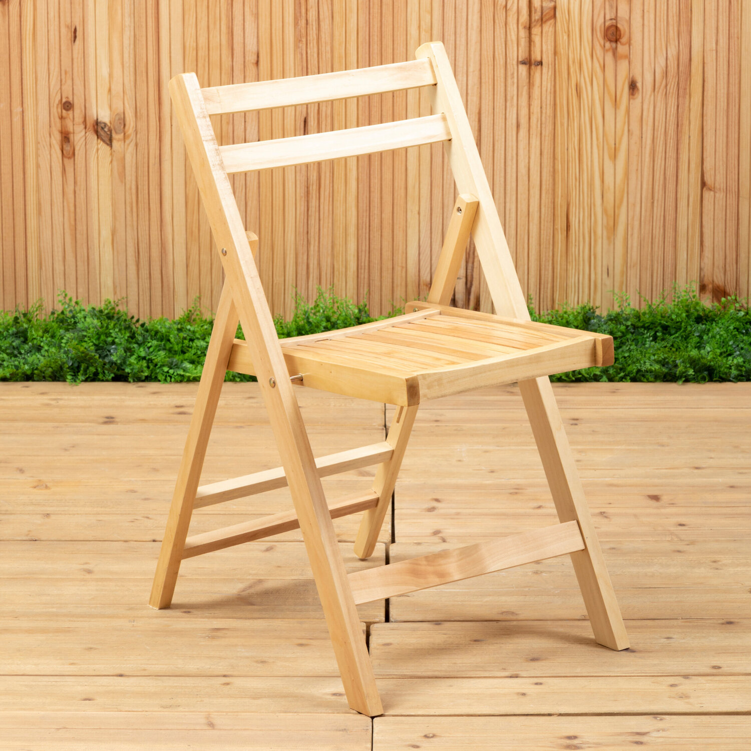 Beauport Natural Finish Folding Chair - Natural