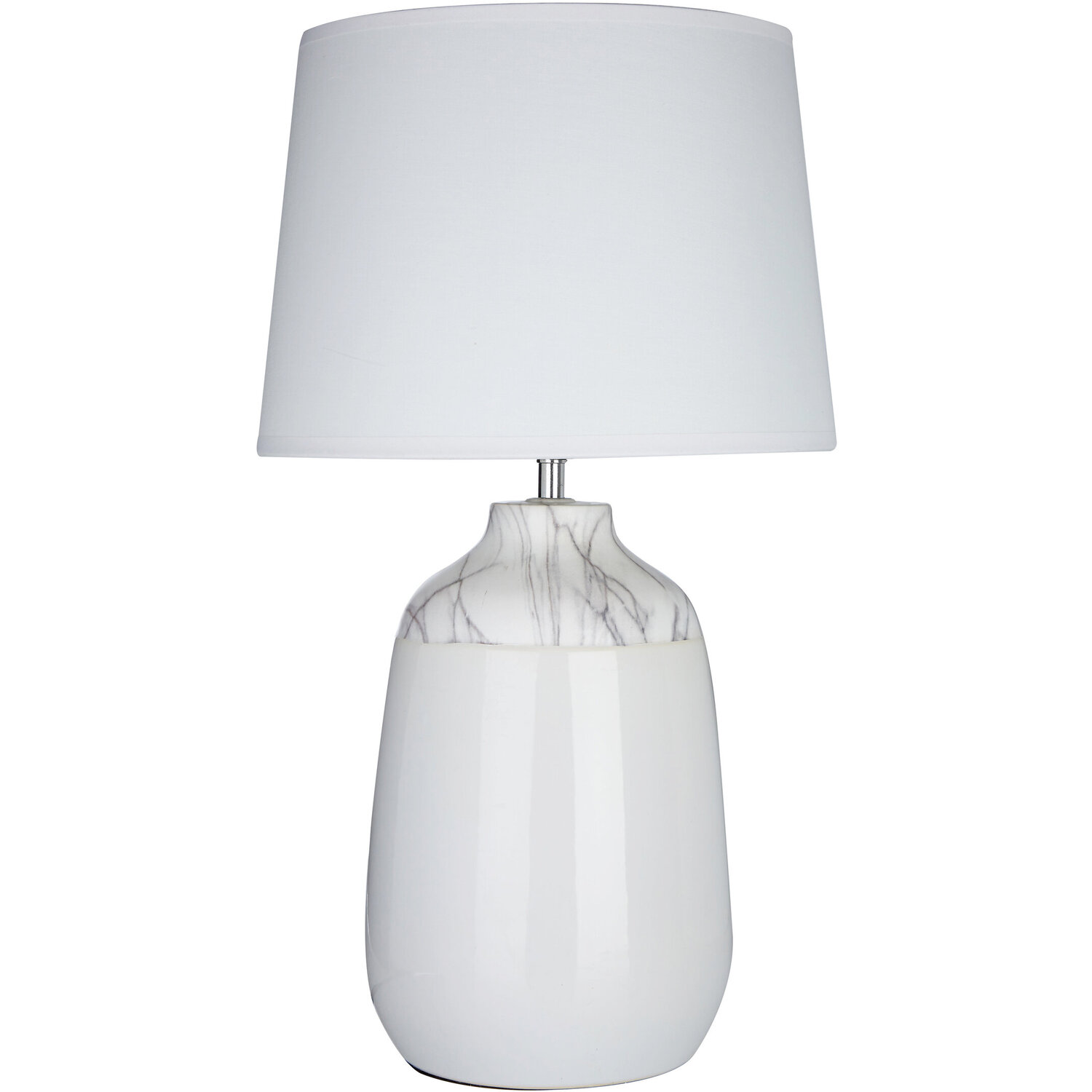Image of Wenita White Ceramic Table Lamp -&hellip;