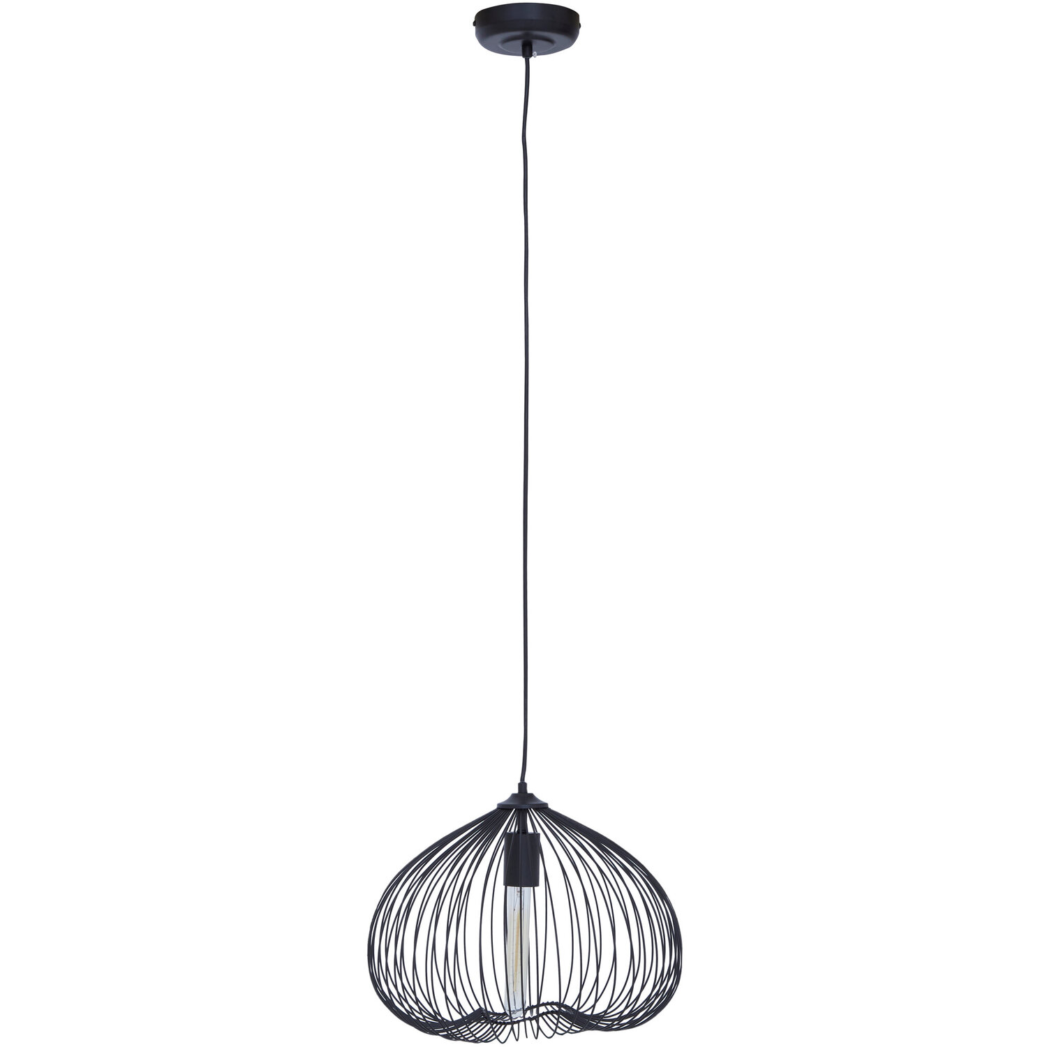 Lavis Black Finish Pendant Light - Black
