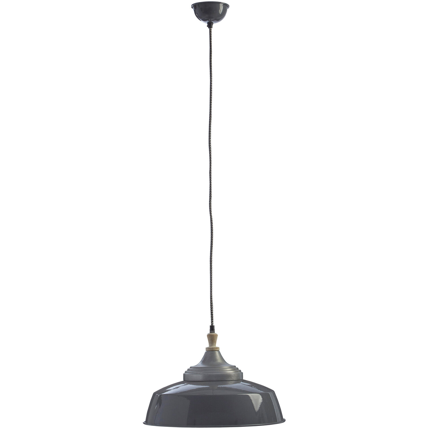 Oslo Grey Large Pendant Light - Grey