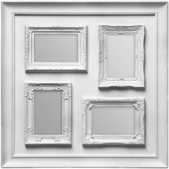 Maren Vintage Style Silver 4 Photo Frame