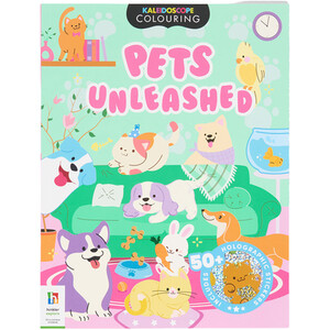 Kaleidoscope Pets Unleashed Colouring Book