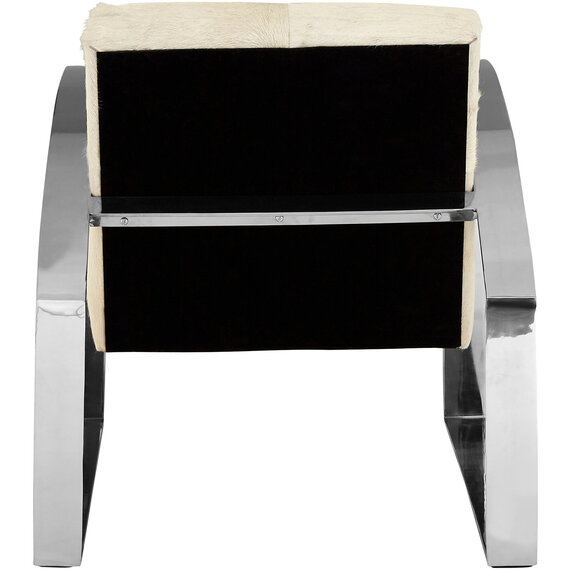 Kensington Townhouse Hairon Leather Chair With Steel Legs