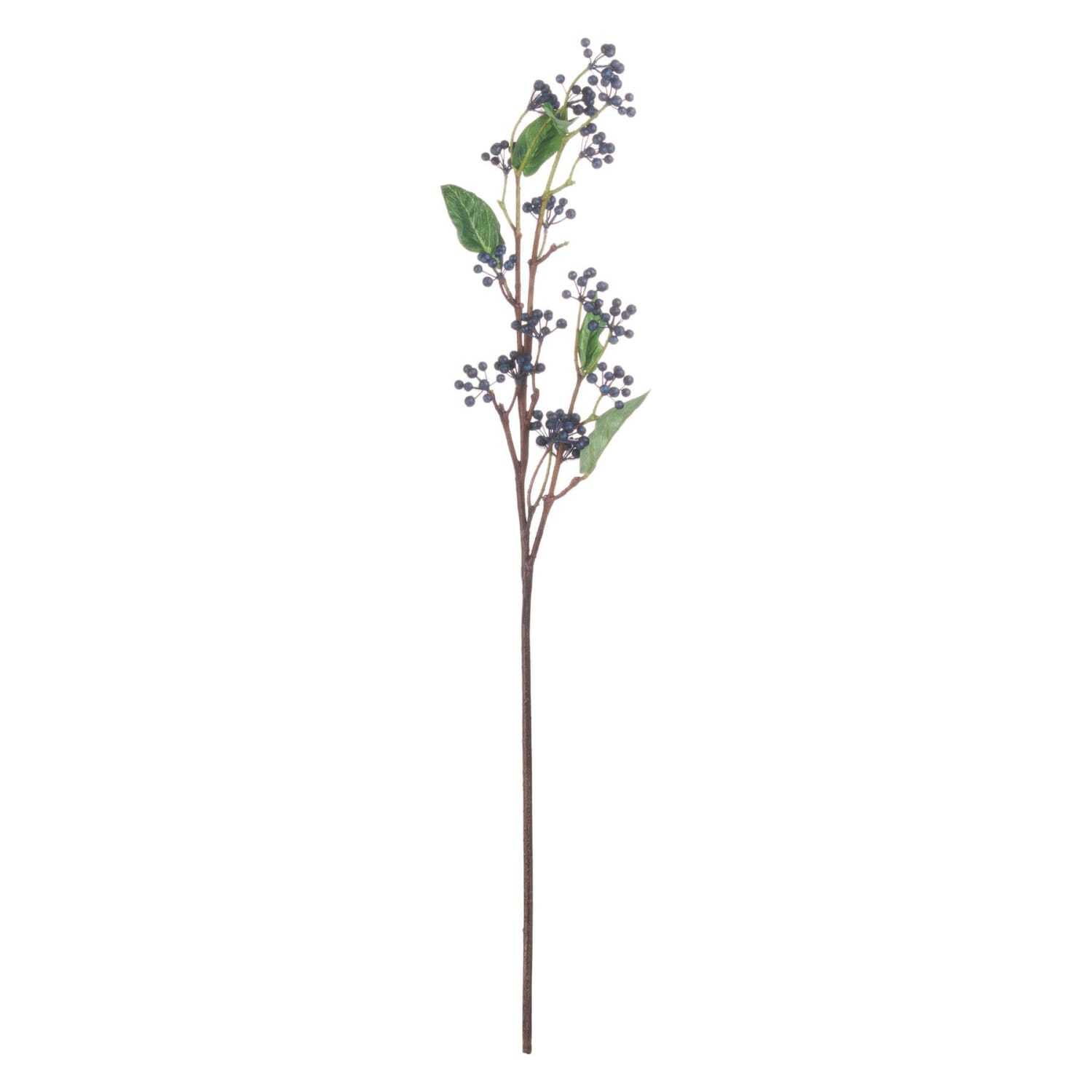 Artificial Viburnum Berry Stems Pack of 3 - Blue