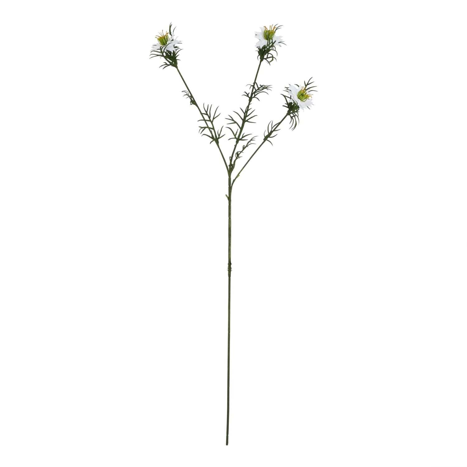 Set of 3 Nigella Artificial Flower Stems - White