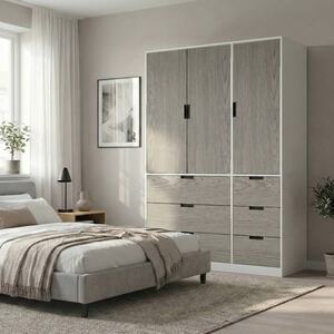 RIGA 3 Door 6 Drawer Wardrobe - White