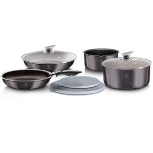 Berlinger Haus 9Pc Carbon Pro Cookware Set - Grey