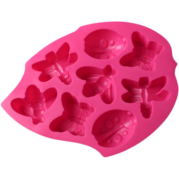 Hallie 8 Tropical Insect Design Peony Silicone Cake Mould