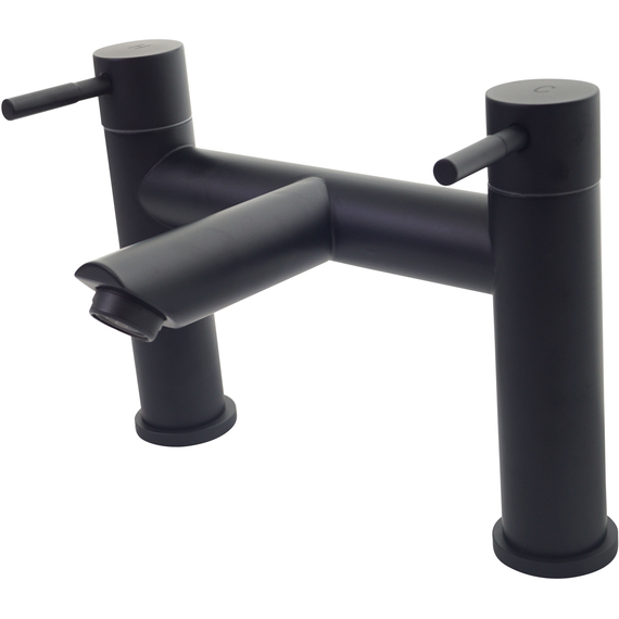 Modern Waterfall Black Mixer Bath Filler Tap