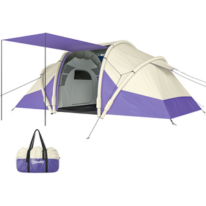 Outsunny Inflatable Tent 3000mm Waterproof for 2-4 Person