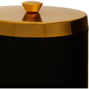 Liberty Black Enamel Finish Bread Bin