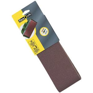 Flexovit Cloth Sanding Belts 610 X 100mm 80G Medium (Pack Of 2)