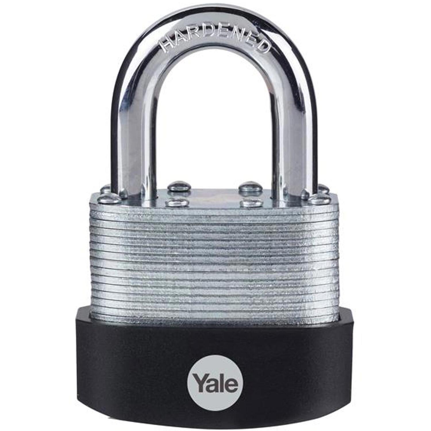 Yale 60mm Laminated Steel Padlock High Security Heavy Duty Lock - Image 9