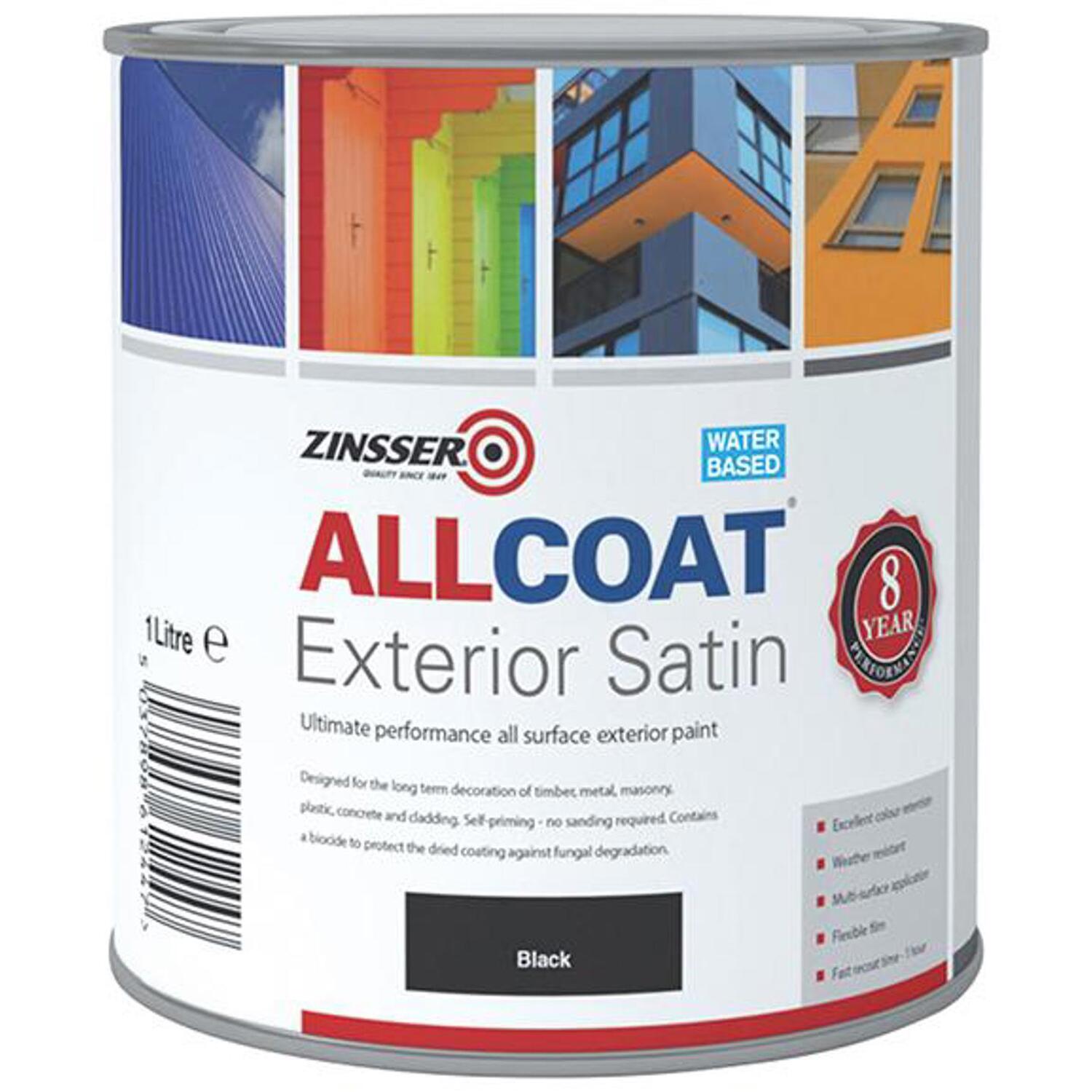 Zinsser ZN7200003D1 AllCoat� Exterior Black 1 litre - Image 15