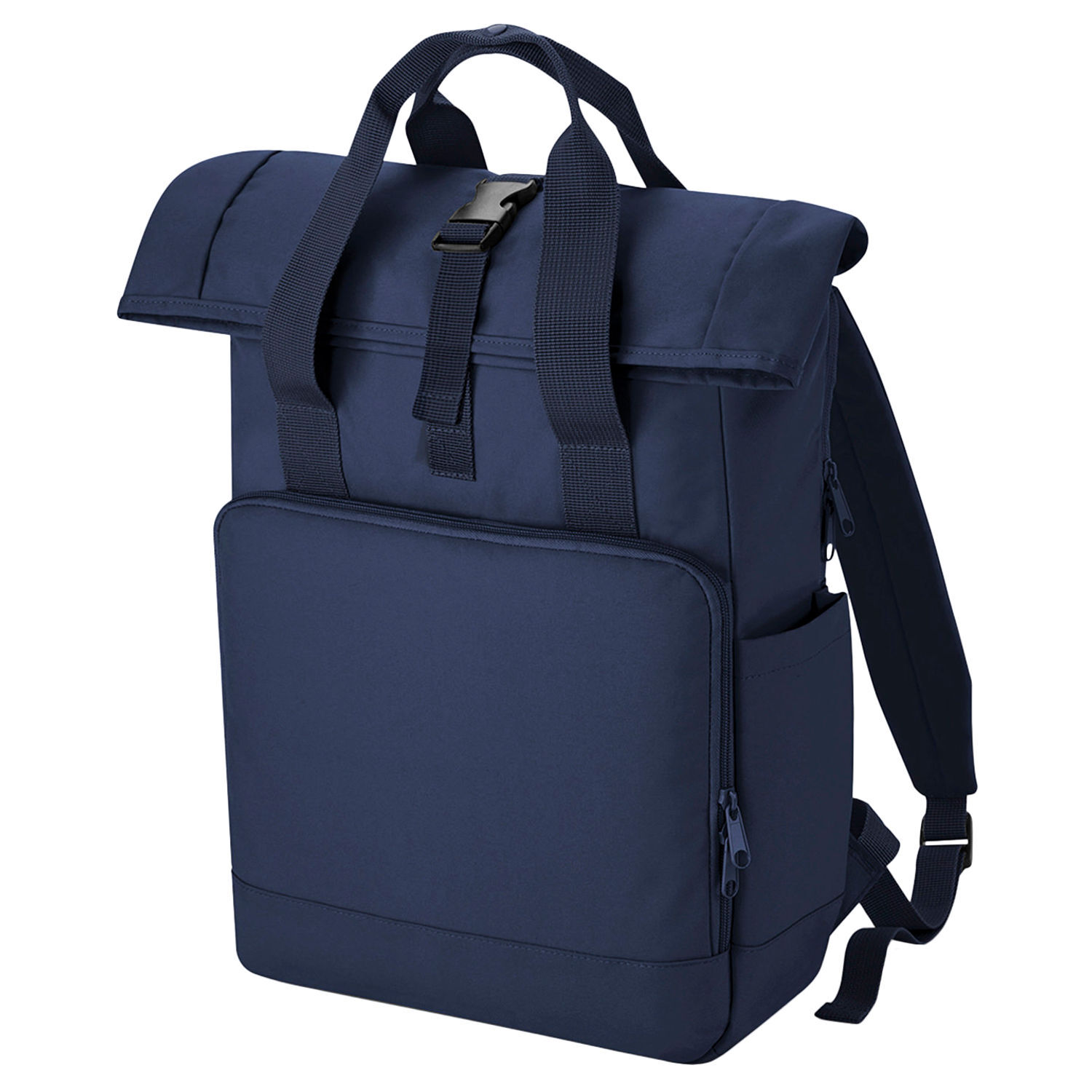 Bagbase Unisex Adult Roll Top Recycled Twin Handle Backpack - Navy Dusk