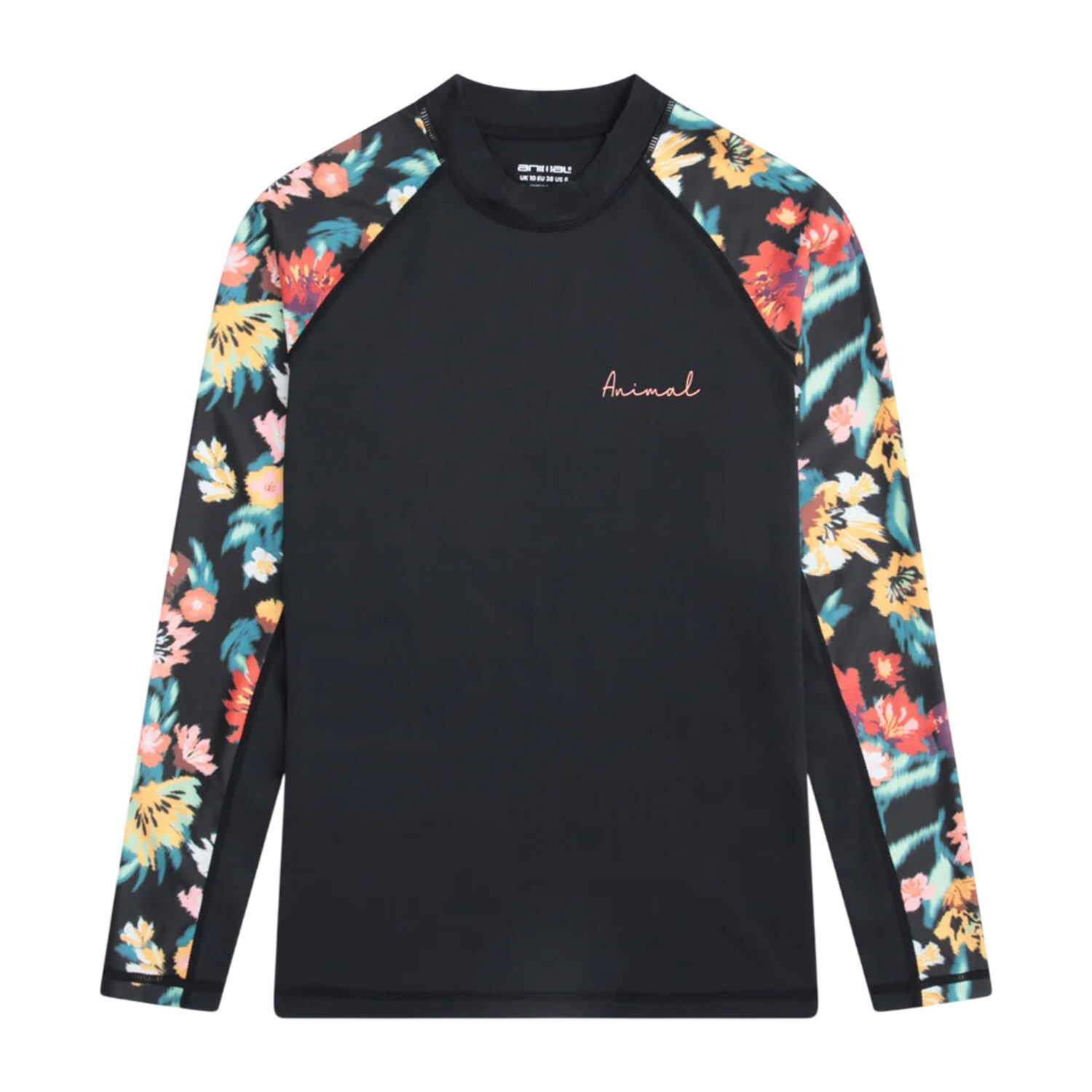 Animal Womens/Ladies Lillie Floral Upf 50+ Raglan Rash Guard - Multicoloured