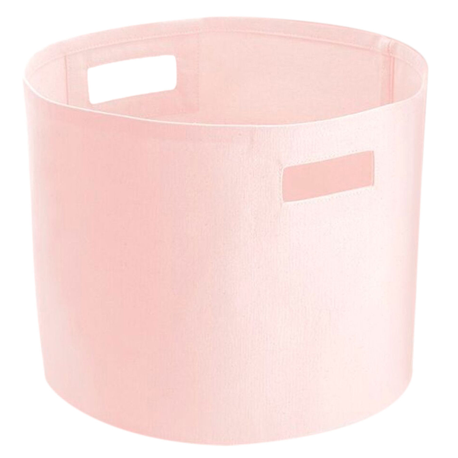 Westford Mill Canvas Storage Basket - Pastel Pink / Cotton