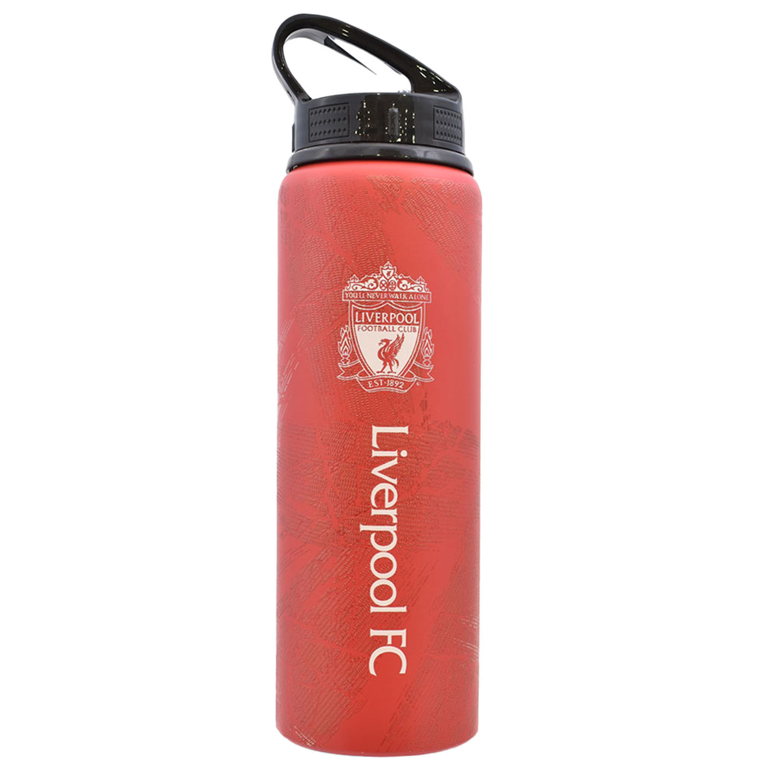 Liverpool Fc Printed Aluminium Water Bottle - Red/Black/White