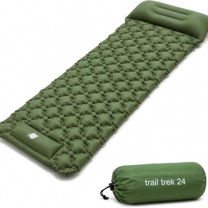 Inflatable Camping Sleeping Mat with Pillow