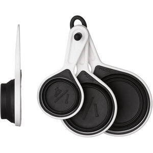 Zing Set of 4 Collapsible Black Silicone Measuring Cups