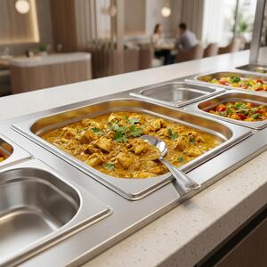 Stainless Steel Gastronorm Containers 1/2 8.5L