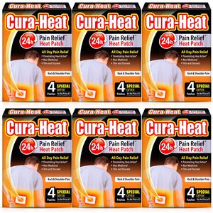 Cura Heat Acute Back Pain Pain Relief Max Size Direct to Skin 2 Heat Patches - Pack of 6