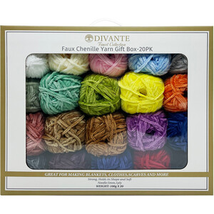 Pack of 20 Faux Chenille Yarn Gift Box
