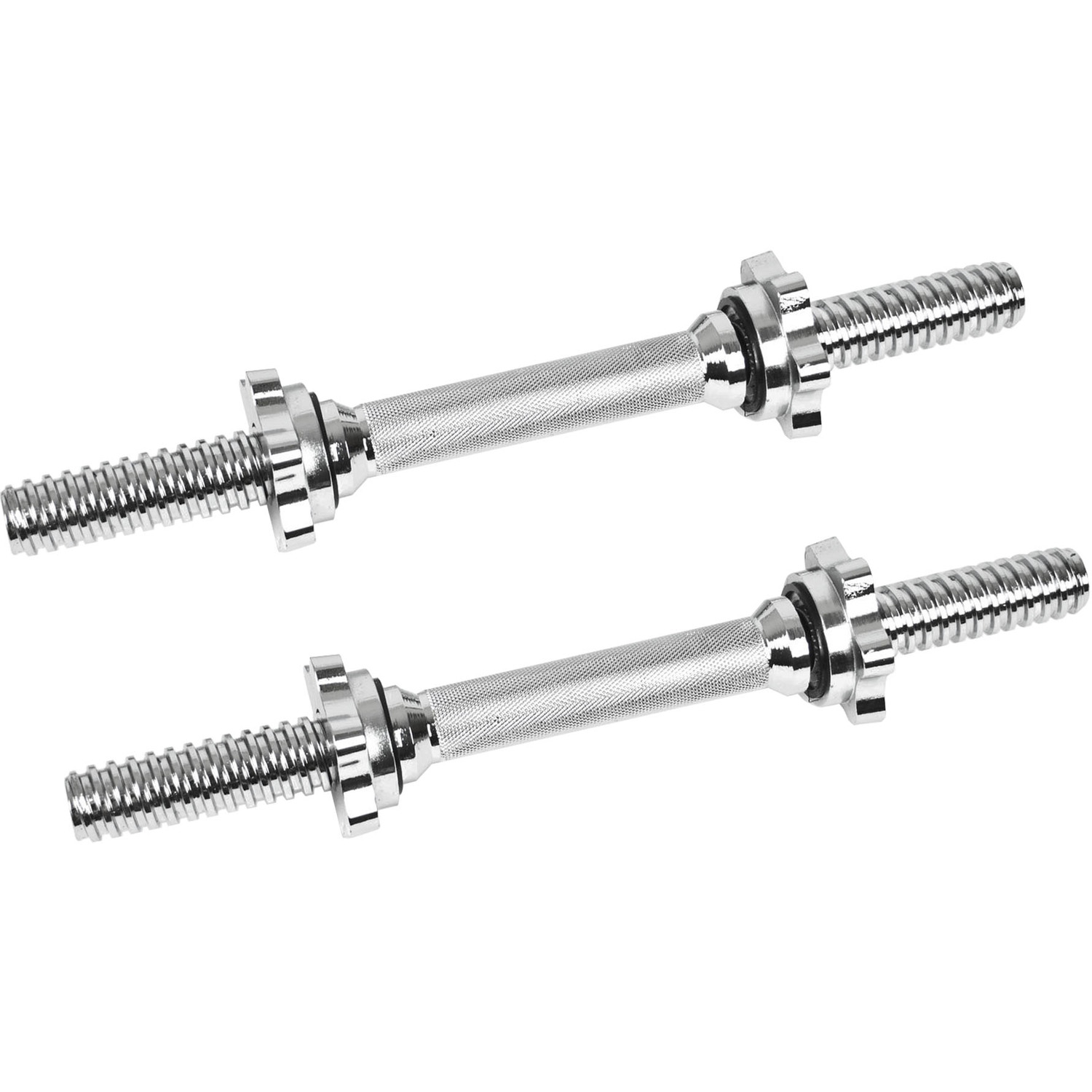 Komodo 14 Inch Spinlock Dumbbell Bars - Silver