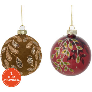 Leafy Hazel Bauble