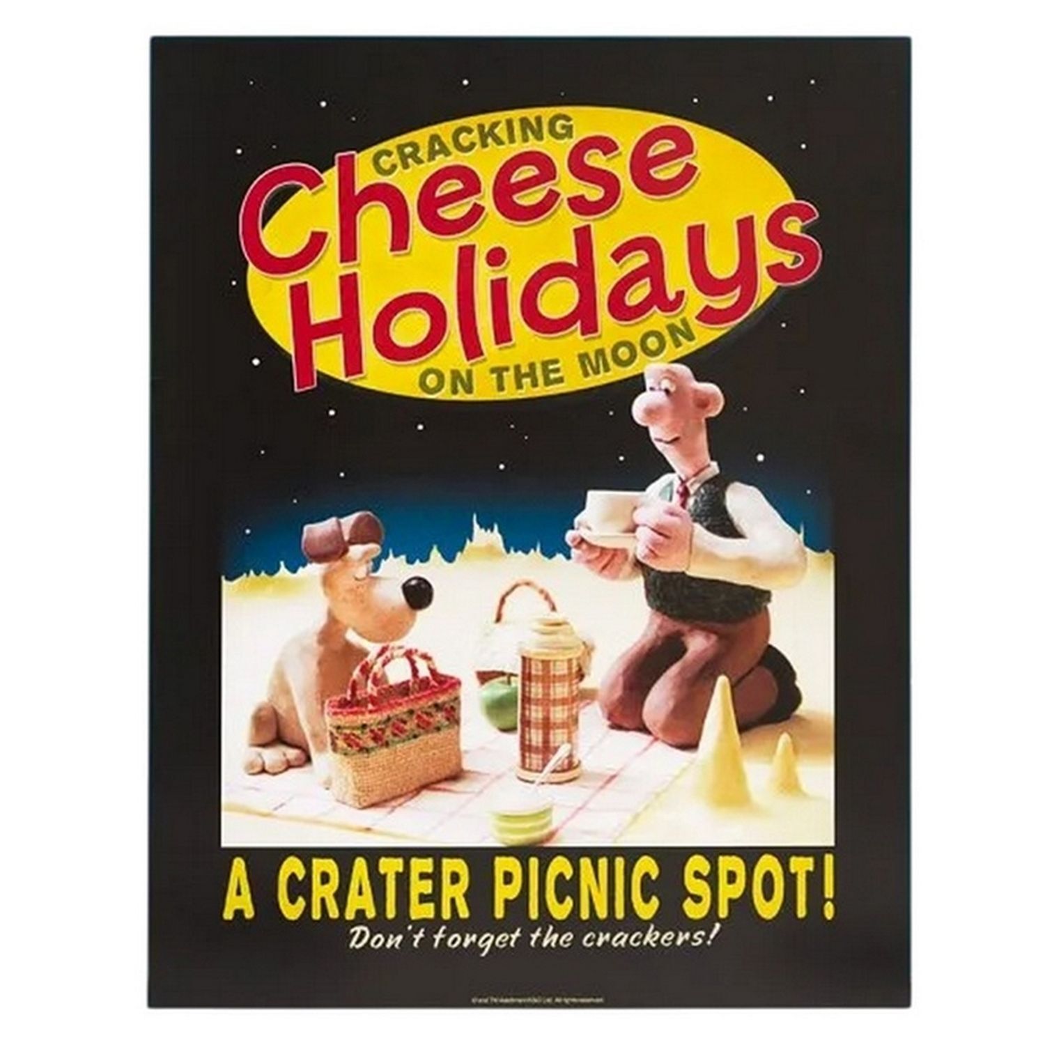 Wallace And Gromit Cracking Cheese Holidays Print - Multicoloured