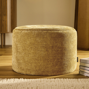 icon Milano Woven Chenille Footstool, Gold