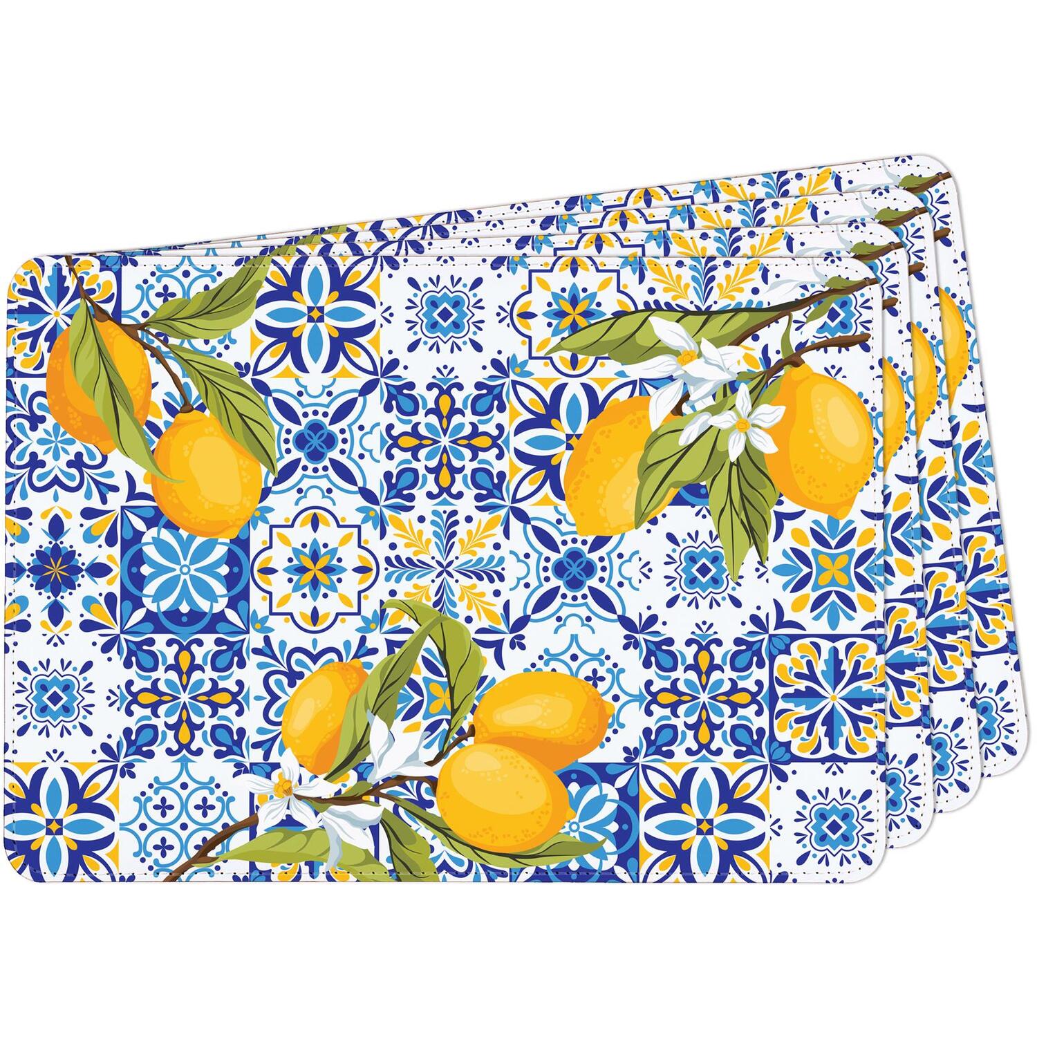 Image of Amalfi Faux Leather Placemats - Set&hellip;