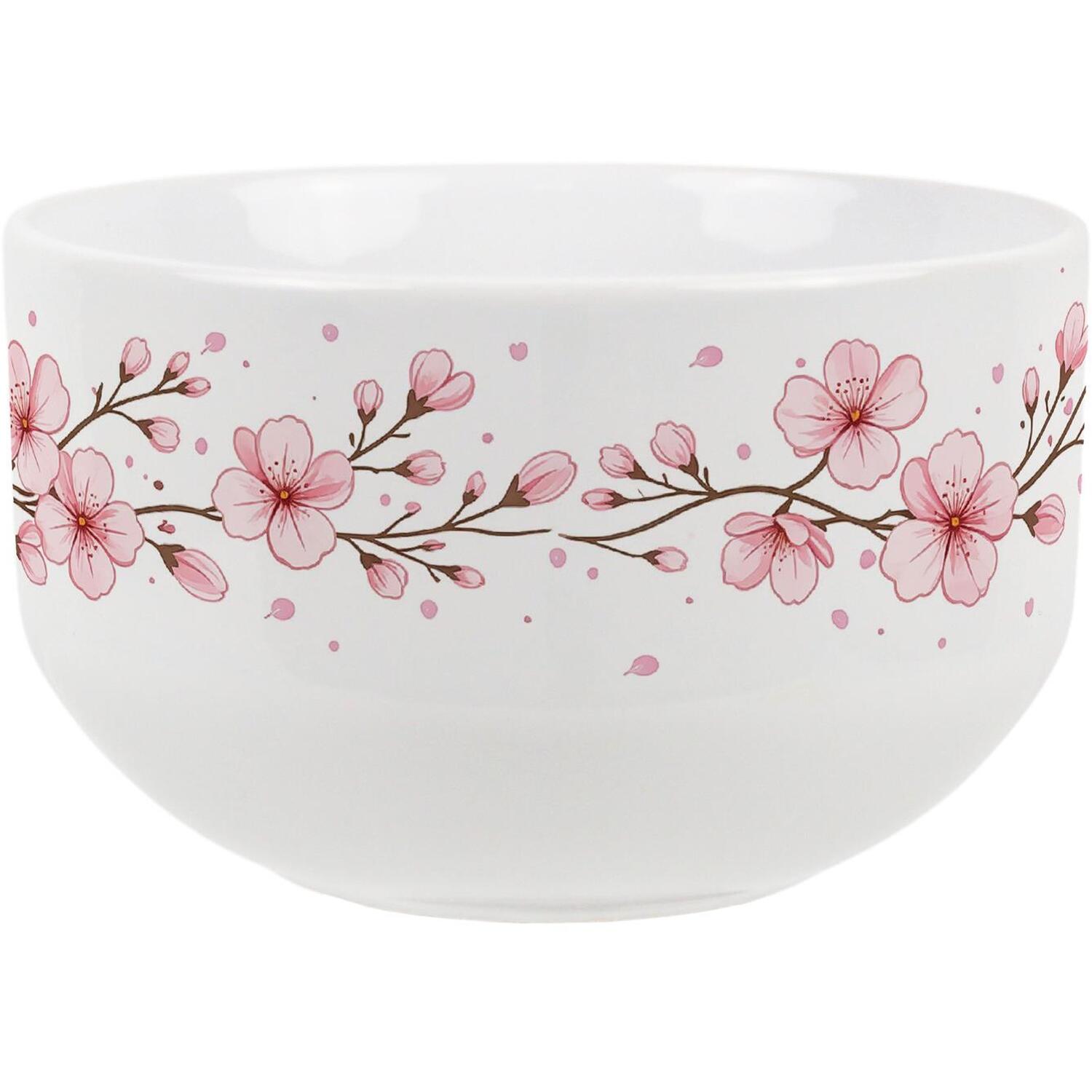 Purely Home Cherry Blossoms Ceramic Bowl - Pink / 1