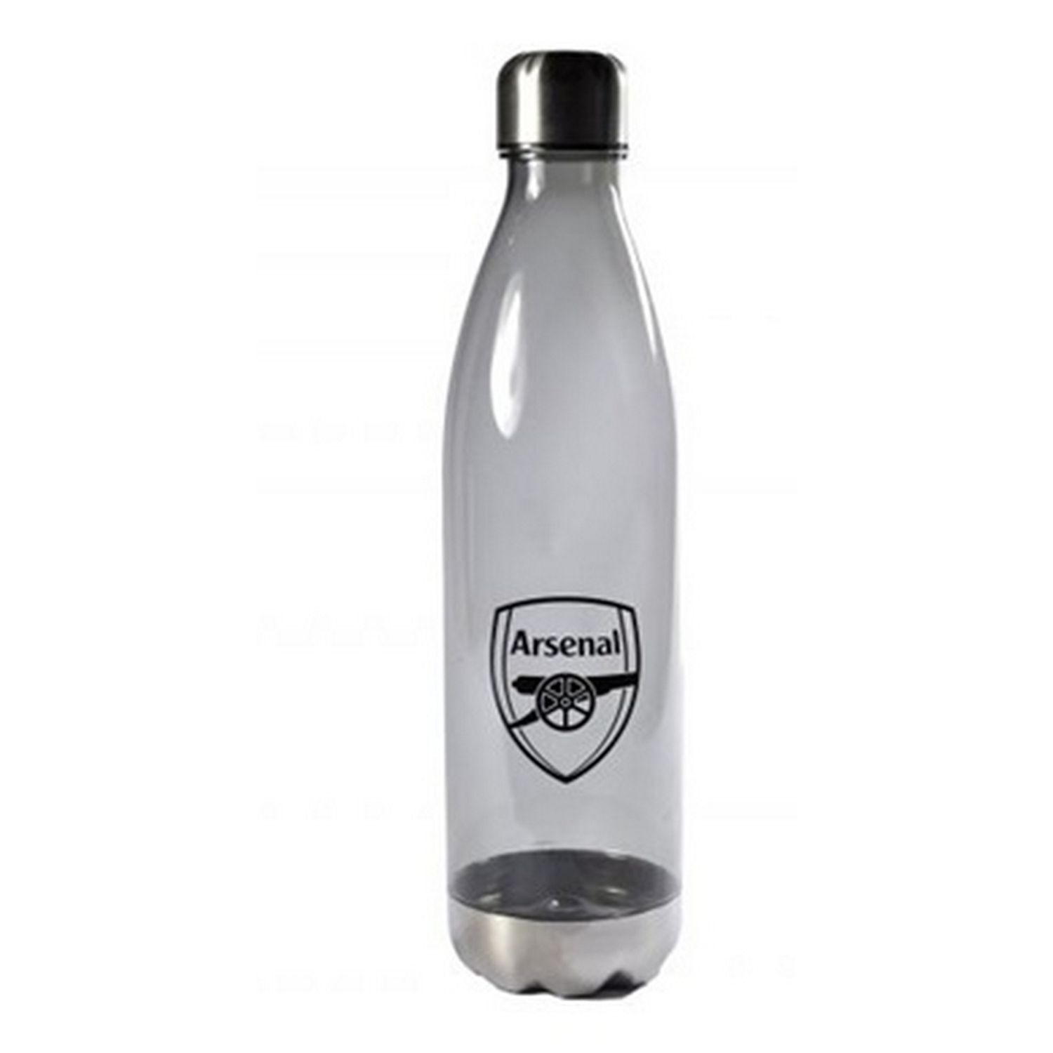 Arsenal Fc Clear 1L Water Bottle - Grey