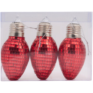 Set of 3 Disco Bulbs Decoration