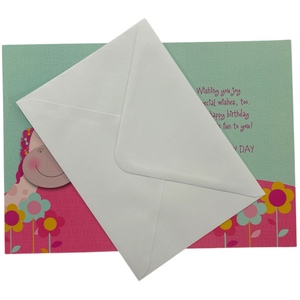 Age 03 Female Juvenile Pinky Giraffe Design Birthday Card