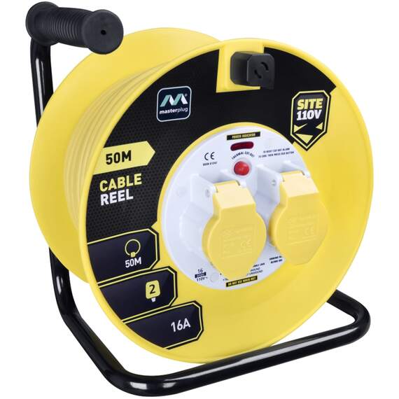 Masterplug Cassette Cable Reel 8 m 13A 4-Socket Blue MCT0813/4BL-MP.