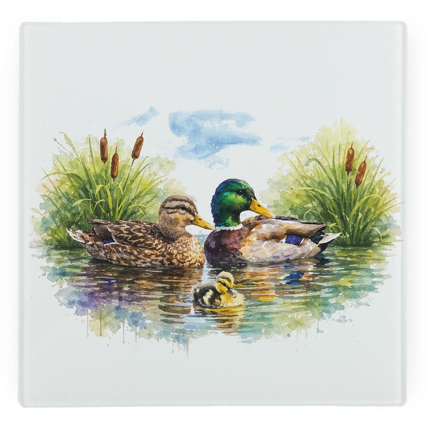 Image of Mallard Family Glass Hot Pot Stand&hellip;