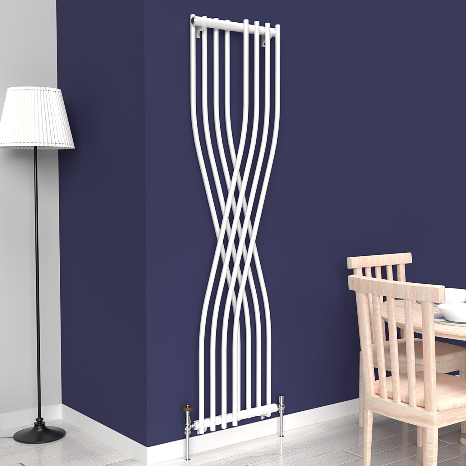 Lux Heat White Xtreme Vertical/Panel Designer Radiator 1775mm (H) x 450mm (W) - Image 2