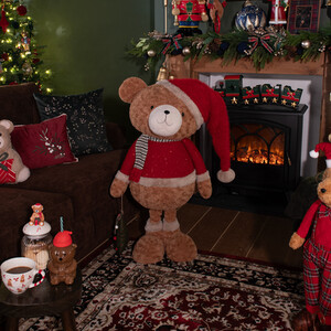 Giant Extendable Chirstmas Bear Decoration