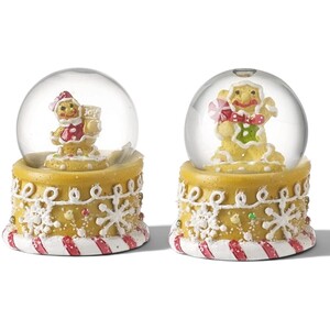 Christmas Gingerbread Snow Globes