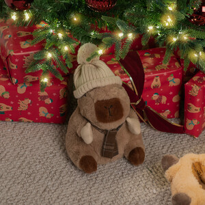 Winter Capybara Doorstop